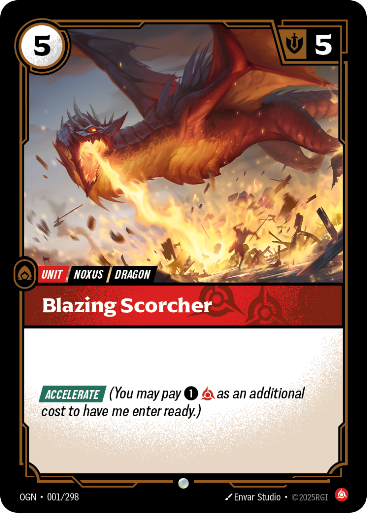 Blazing Scorcher OGN-001/298 – Origins – Non-Foil