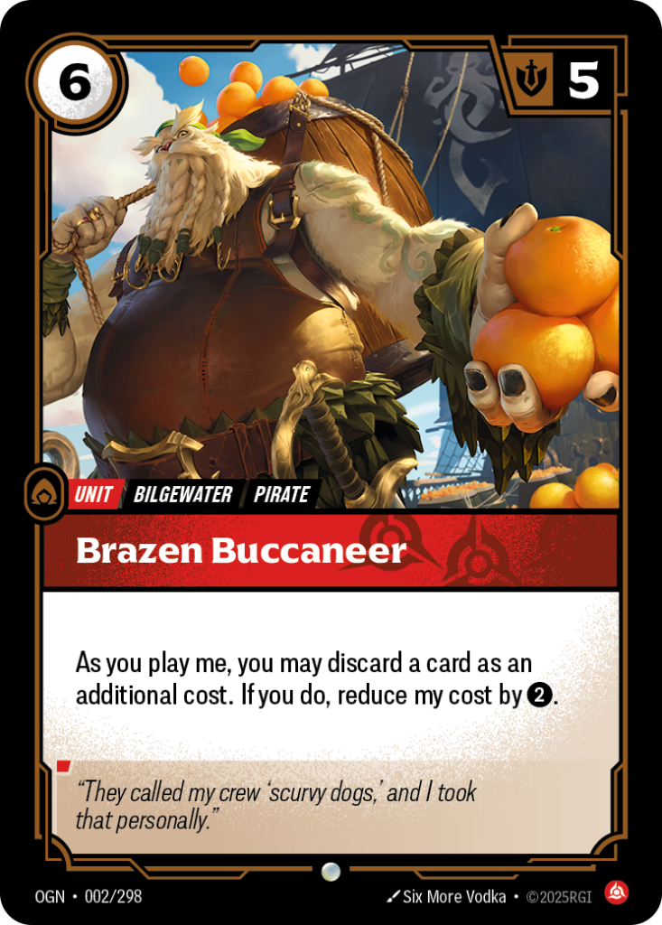 Brazen Buccaneer OGN-002/298 – Origins – Foil