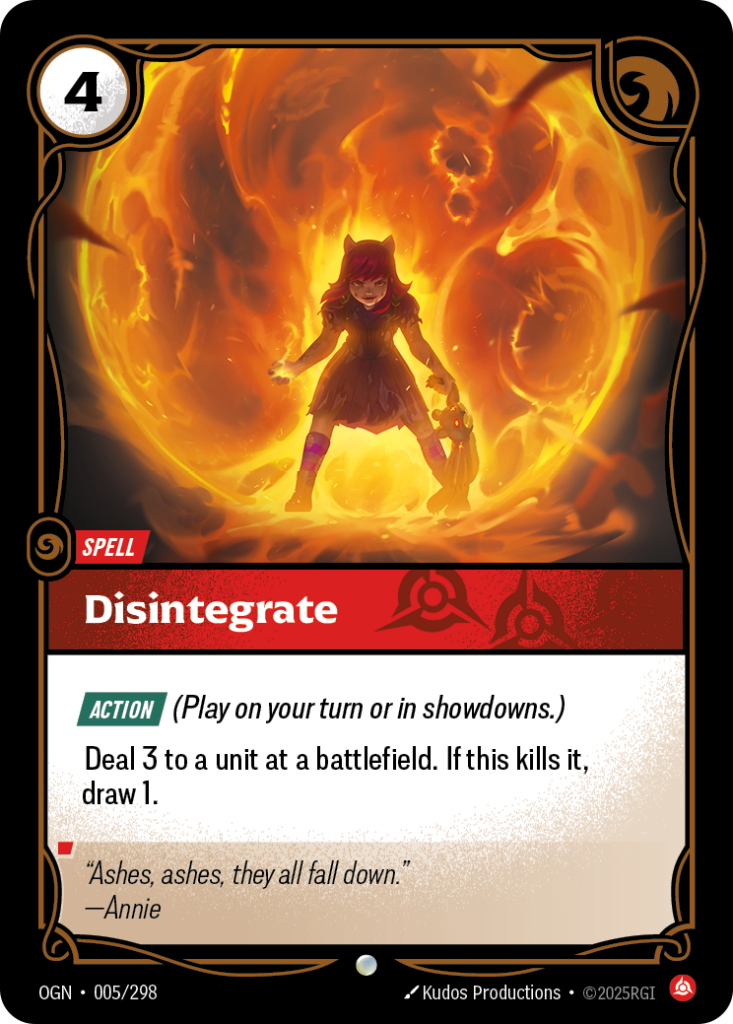 Disintegrate OGN-005/298 – Origins – Foil