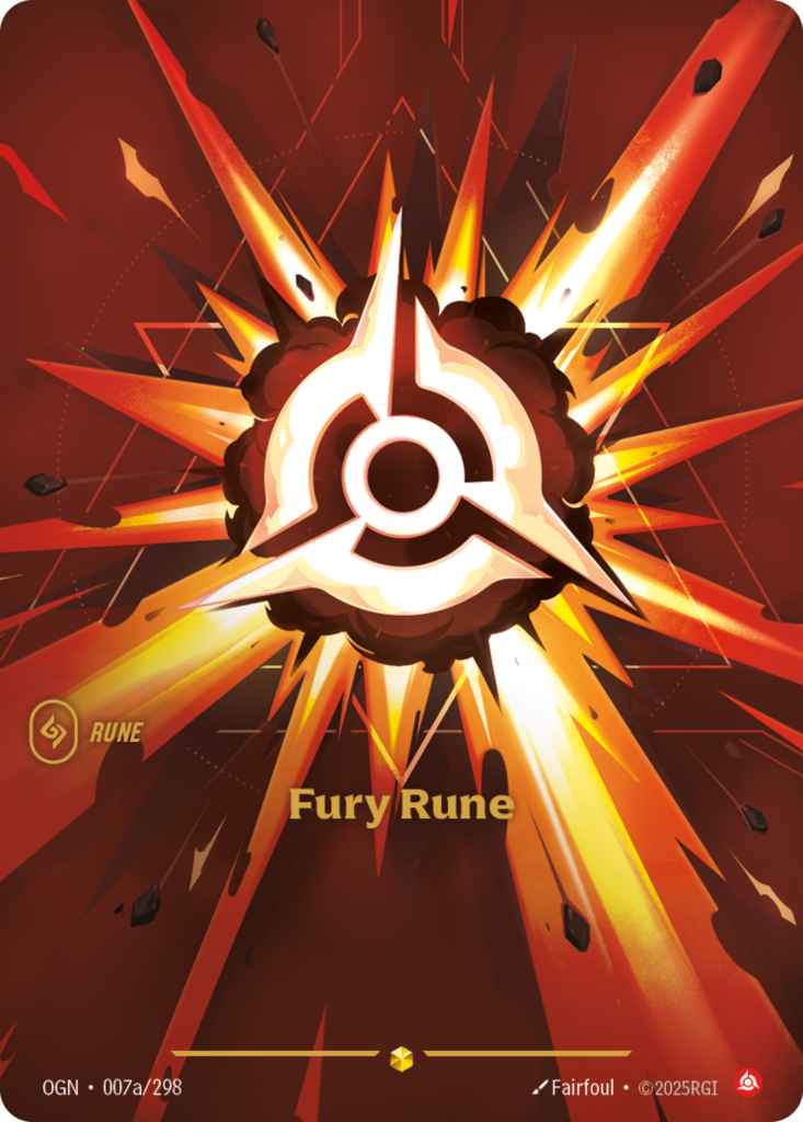 Fury Rune OGN-007A/298 – Origins – Alternate Art Foil