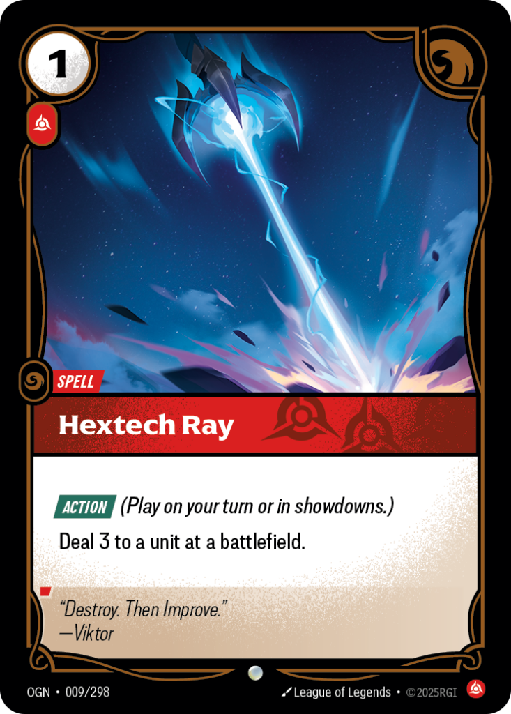 Hextech Ray OGN-009/298 – Origins – Non-Foil