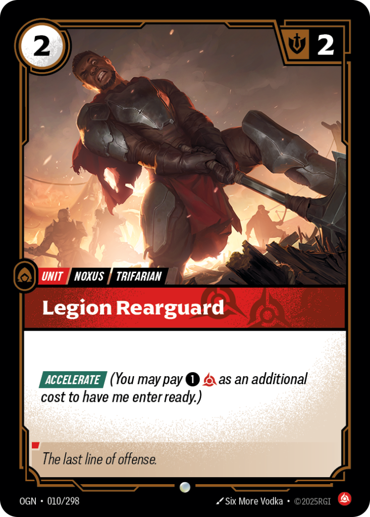 Legion Rearguard OGN-010/298 – Origins – Foil