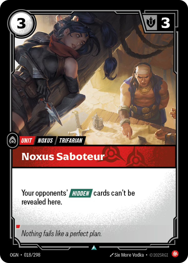 Noxus Saboteur OGN-018/298 – Origins – Non-Foil