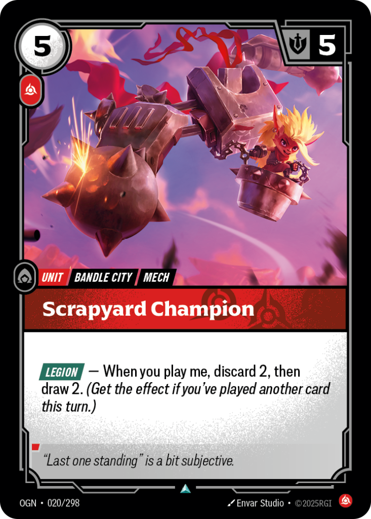 Scrapyard Champion OGN-020/298 – Origins – Foil