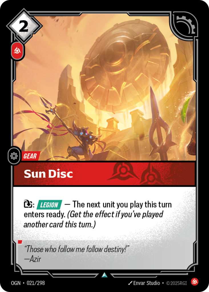 Sun Disc OGN-021/298 – Origins – Foil