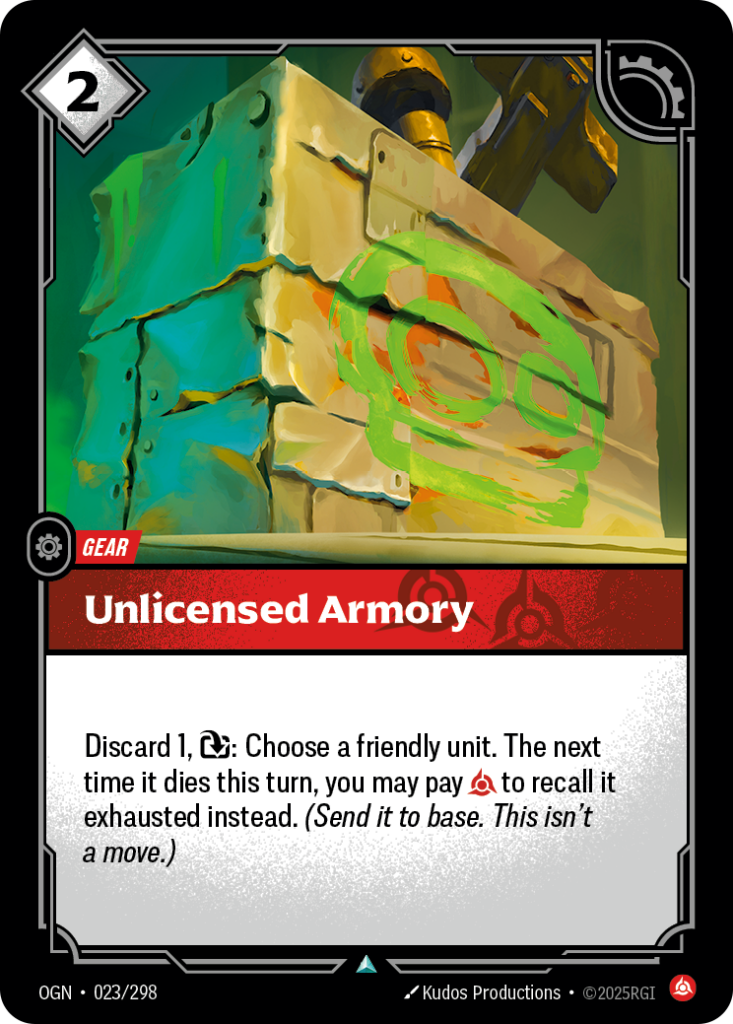Unlicensed Armory OGN-023/298 – Origins – Non-Foil