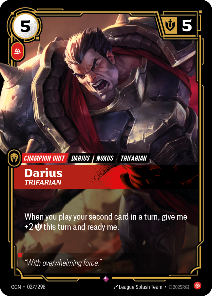 Darius, Trifarian OGN-027/298 – Origins – Foil