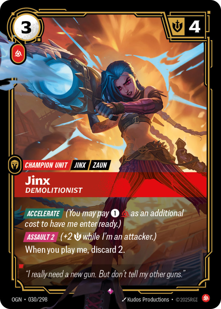 Jinx, Demolitionist OGN-030/298 – Origins – Foil