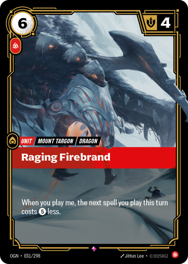 Raging Firebrand OGN-031/298 – Origins – Foil