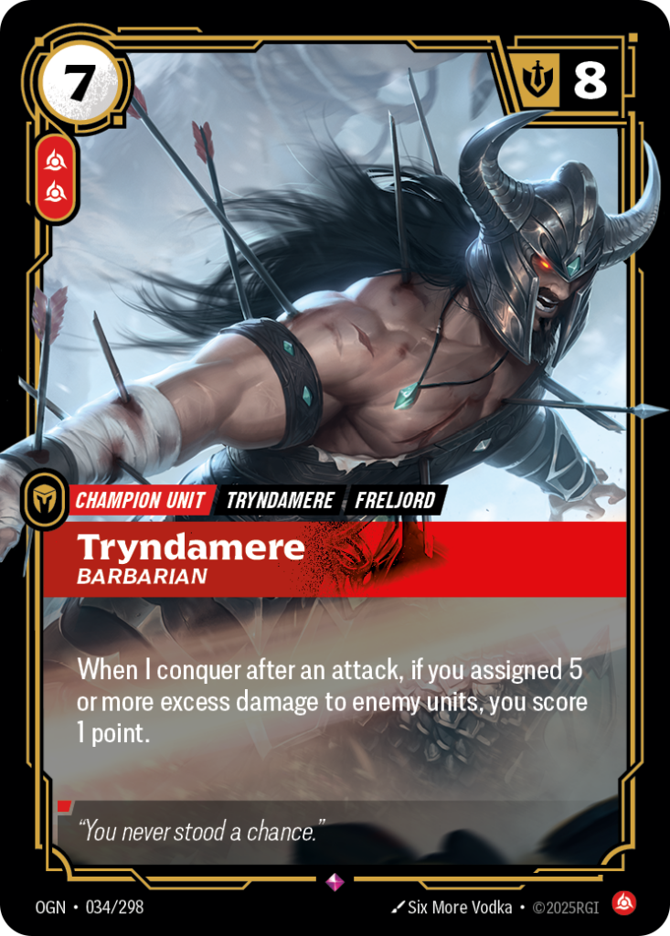 Tryndamere, Barbarian OGN-034/298 – Origins – Foil