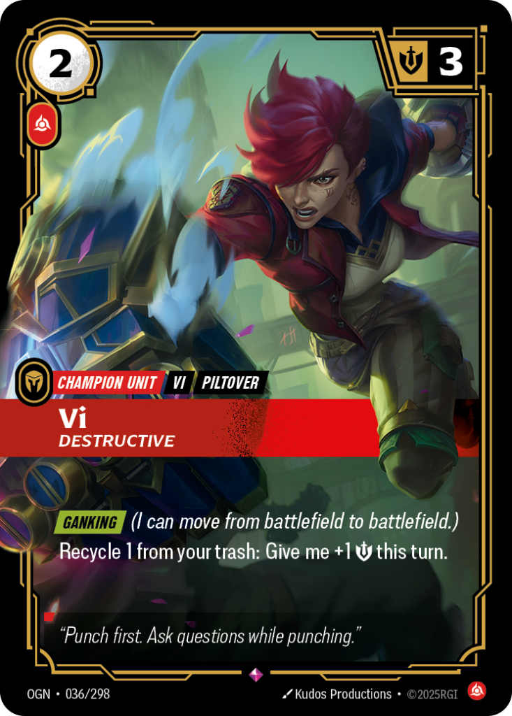Vi, Destructive OGN-036/298 – Origins – Foil