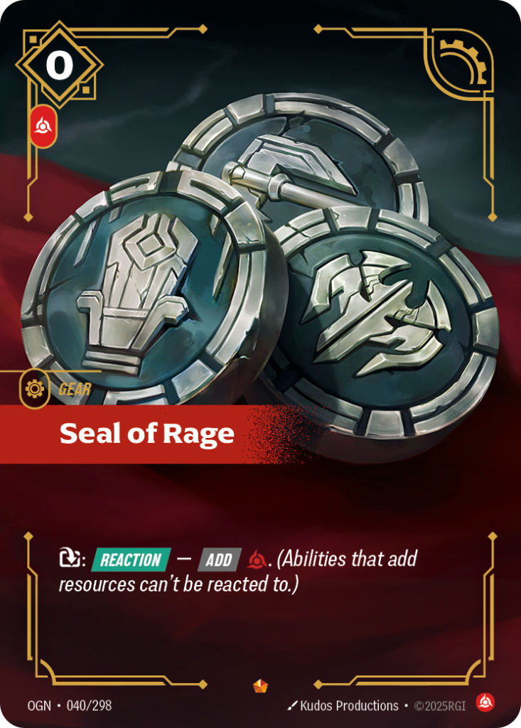 Seal of Rage OGN-040/298 – Origins – Foil