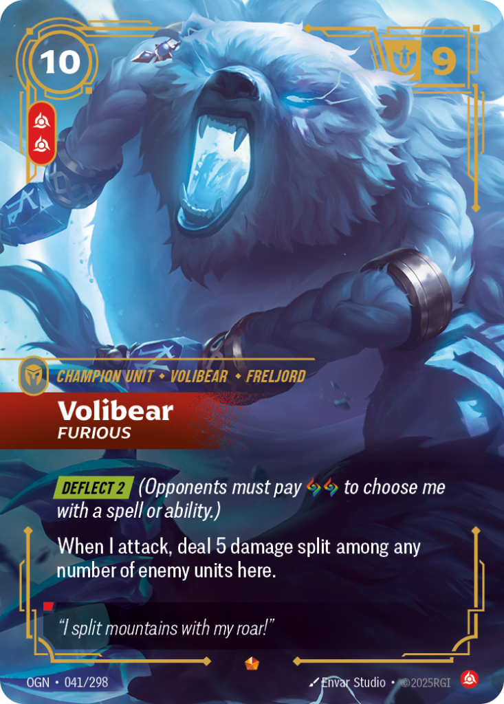 Volibear, Furious OGN-041/298 – Origins – Foil