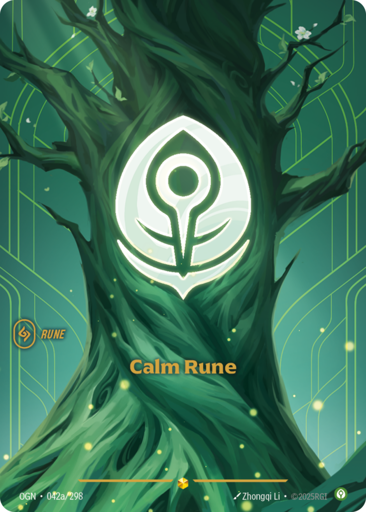 Calm Rune OGN-042A/298 – Origins – Alternate Art Foil