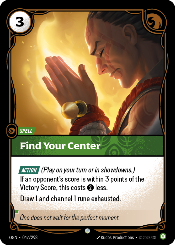 Find Your Center OGN-047/298 – Origins – Non-Foil