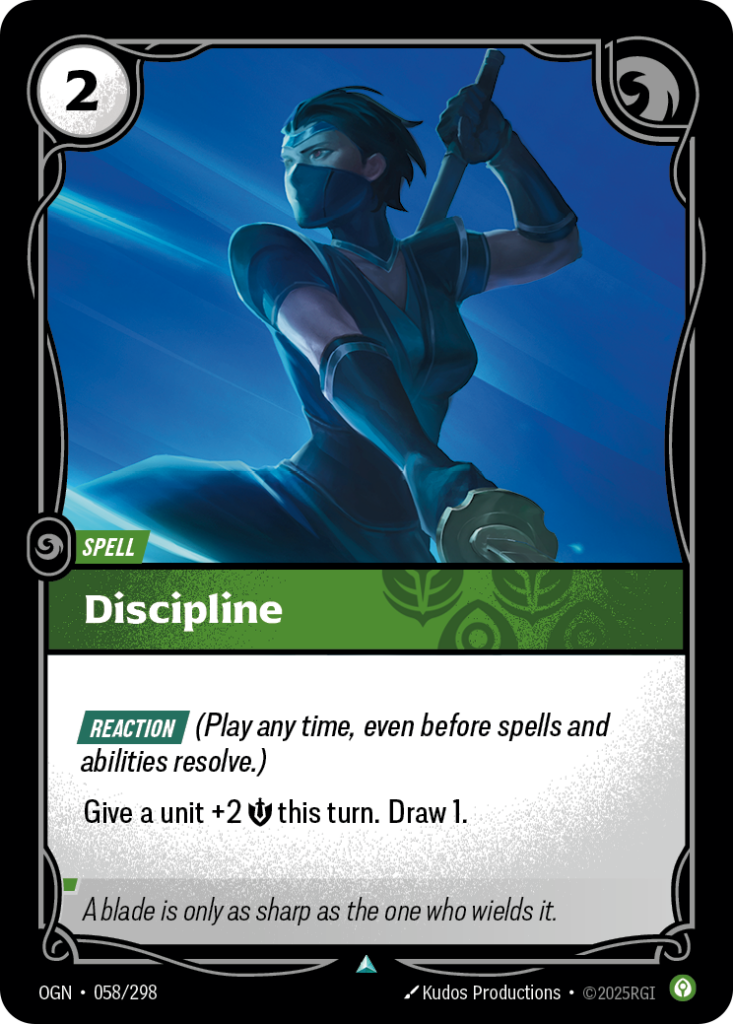 Discipline OGN-058/298 – Origins – Foil