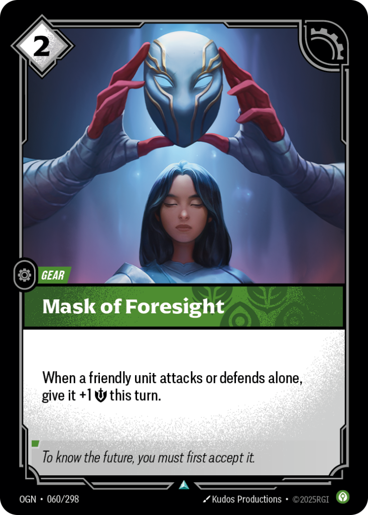 Mask of Foresight OGN-060/298 – Origins – Non-Foil