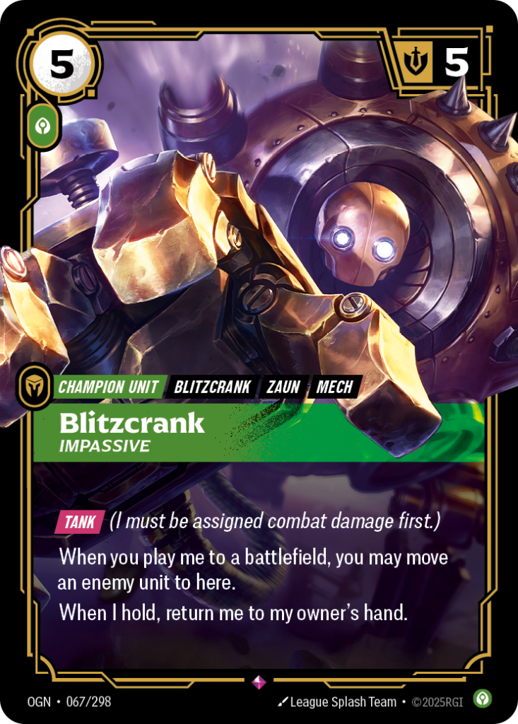 Blitzcrank, Impassive OGN-067/298 – Origins – Foil
