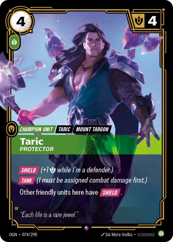 Taric, Protector OGN-074/298 – Origins – Foil