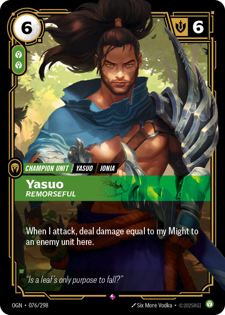 Yasuo, Remorseful OGN-076/298 – Origins – Foil