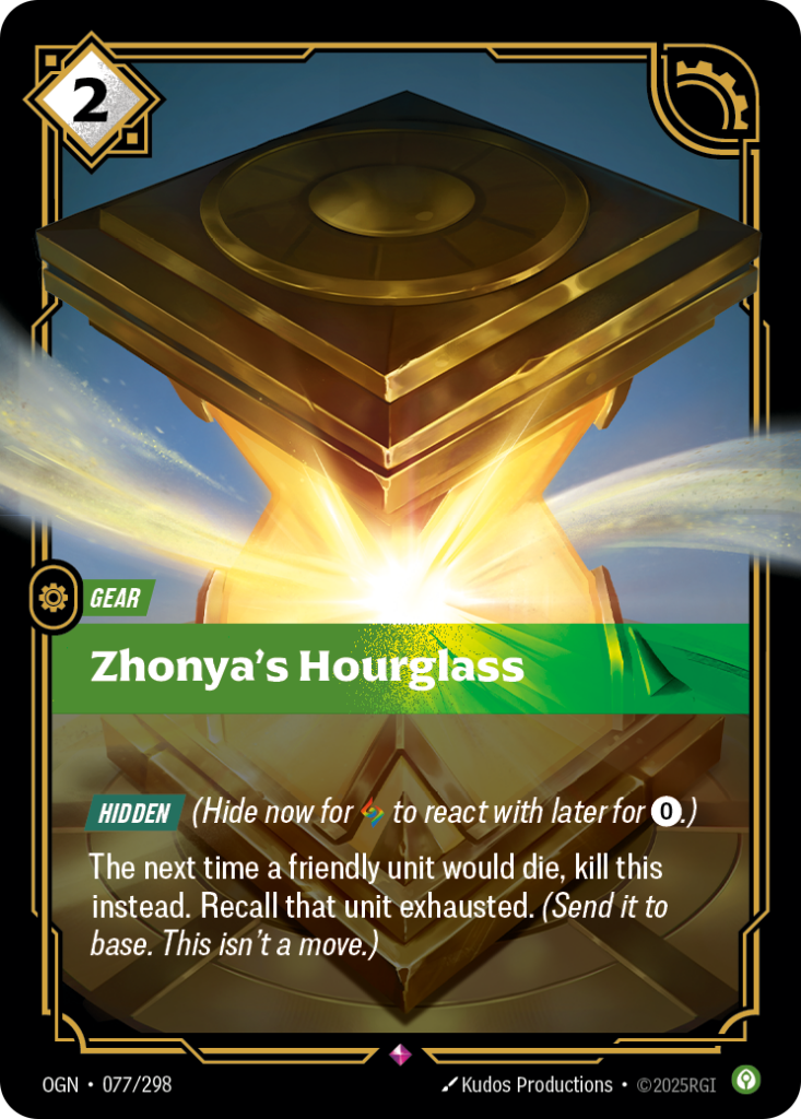 Zhonya's Hourglass OGN-077/298 – Origins – Foil