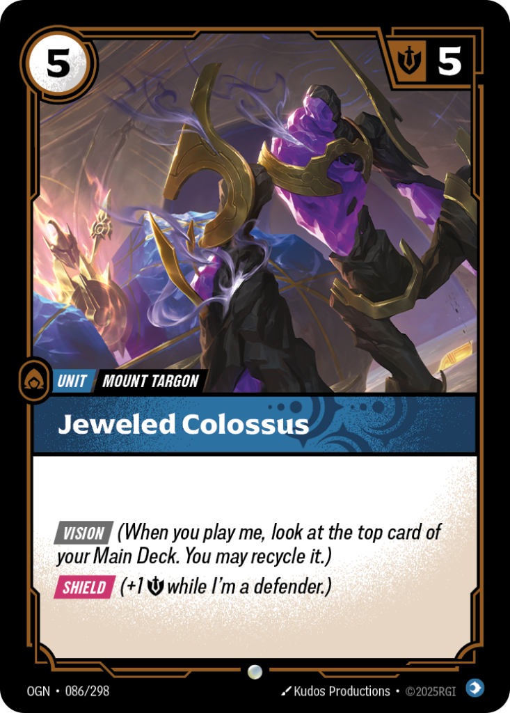 Jeweled Colossus OGN-086/298 – Origins – Non-Foil