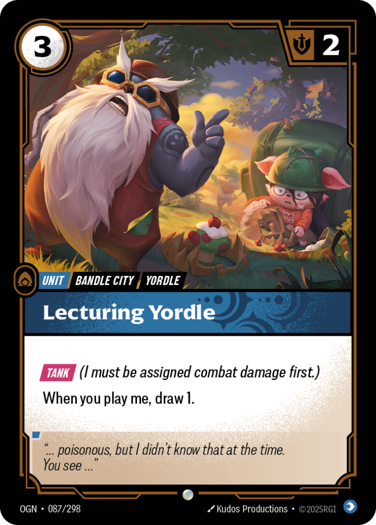 Lecturing Yordle OGN-087/298 – Origins – Non-Foil