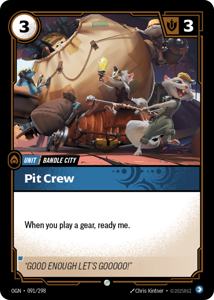 Pit Crew OGN-091/298 – Origins – Non-Foil