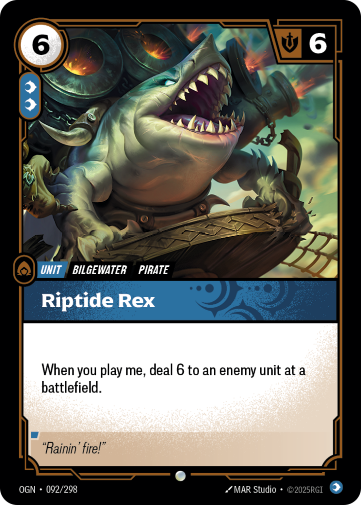 Riptide Rex OGN-092/298 – Origins – Foil