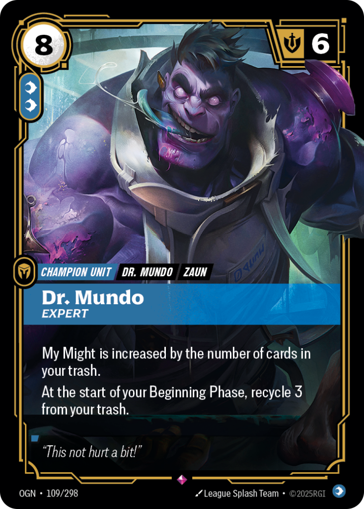 Dr. Mundo, Expert OGN-109/298 – Origins – Foil