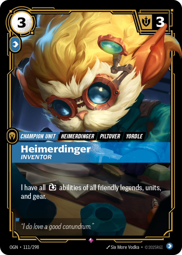 Heimerdinger, Inventor OGN-111/298 – Origins – Foil