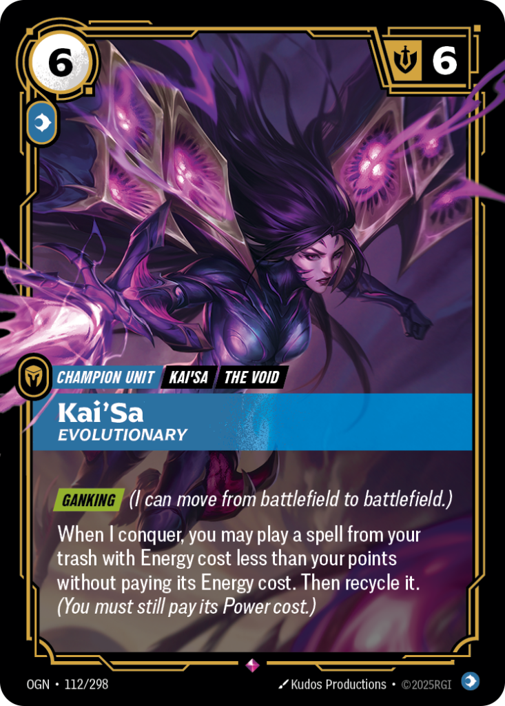 Kai'Sa, Evolutionary OGN-112/298 – Origins – Foil