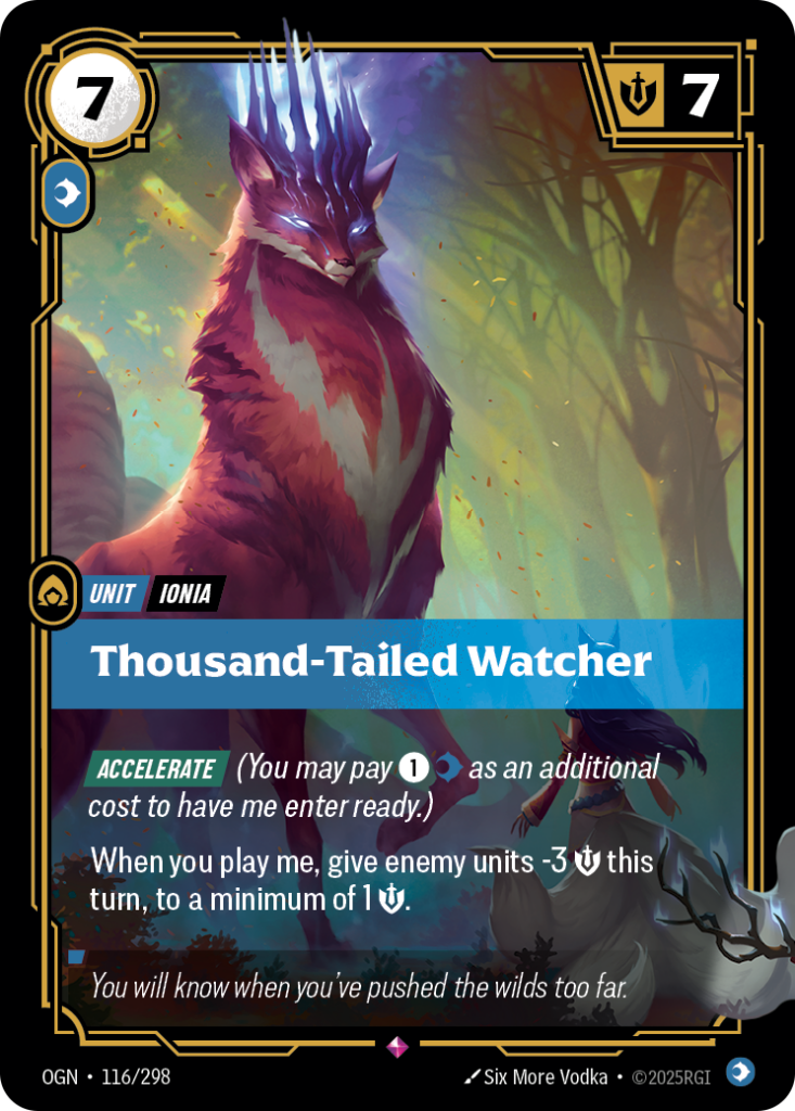 Thousand-Tailed Watcher OGN-116/298 – Origins – Foil