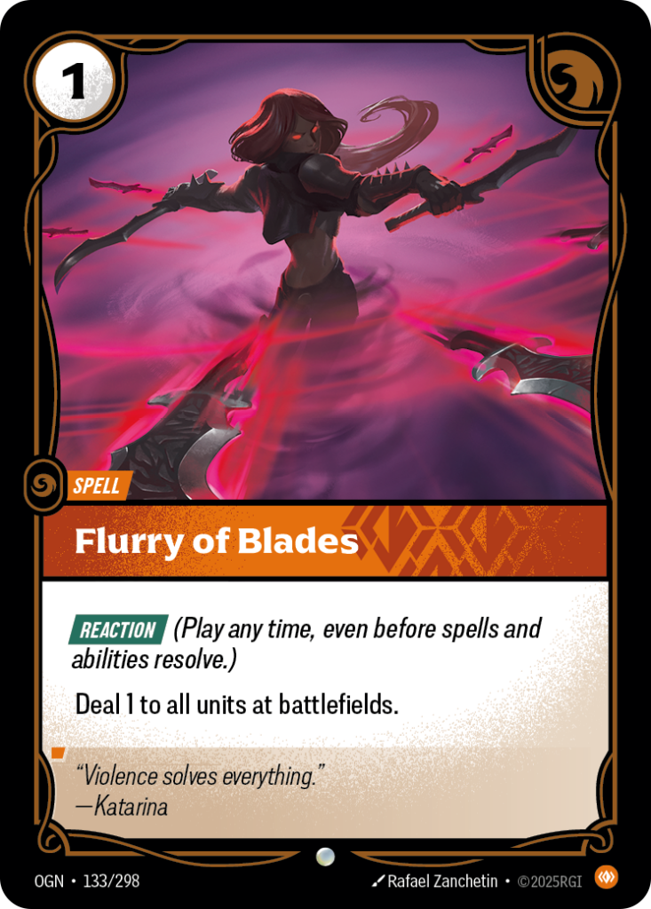 Flurry of Blades OGN-133/298 – Origins – Non-Foil