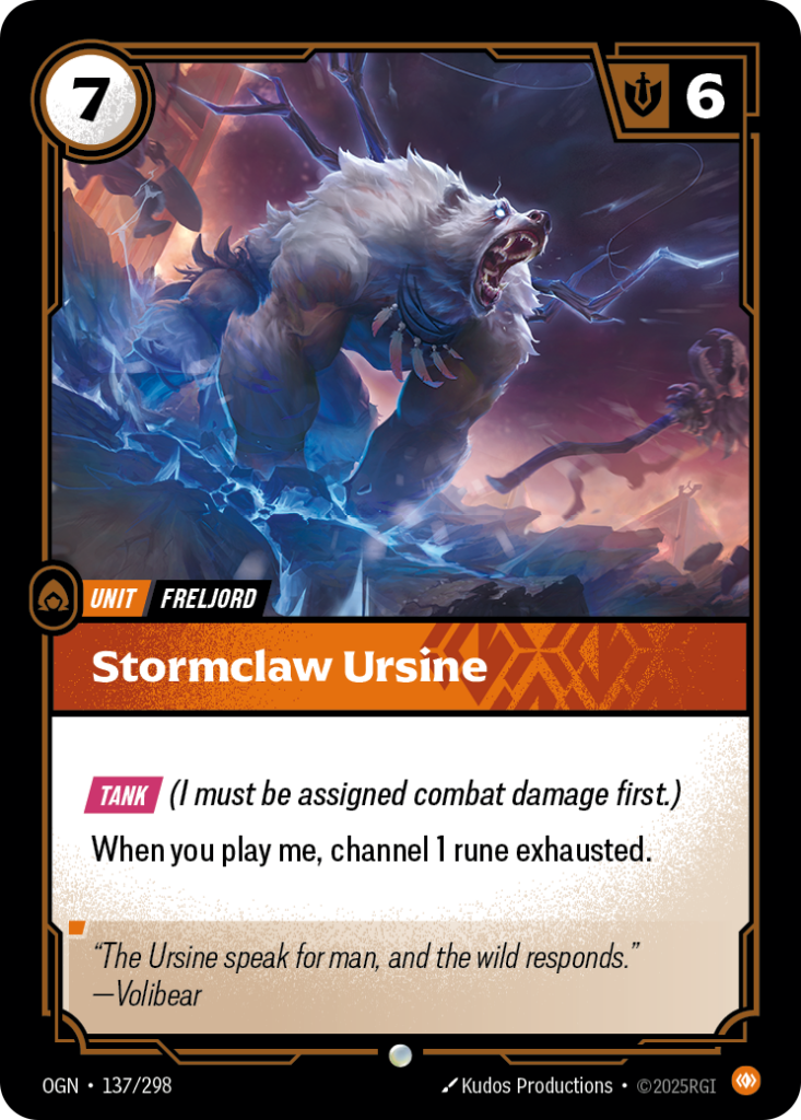 Stormclaw Ursine OGN-137/298 – Origins – Non-Foil