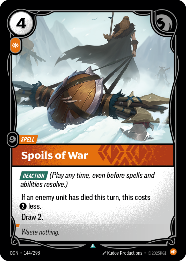 Spoils of War OGN-144/298 – Origins – Non-Foil