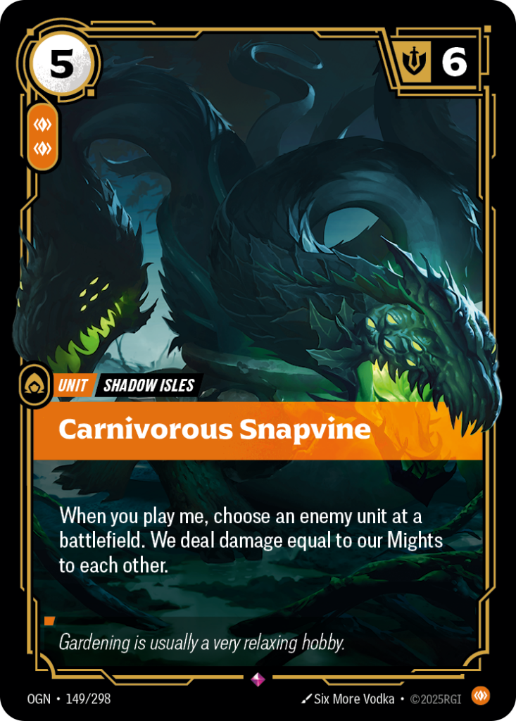 Carnivorous Snapvine OGN-149/298 – Origins – Foil