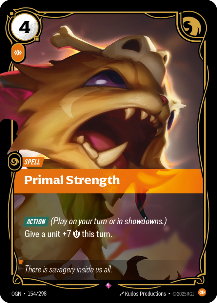 Primal Strength OGN-154/298 – Origins – Foil