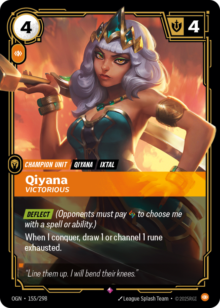 Qiyana, Victorious OGN-155/298 – Origins – Foil