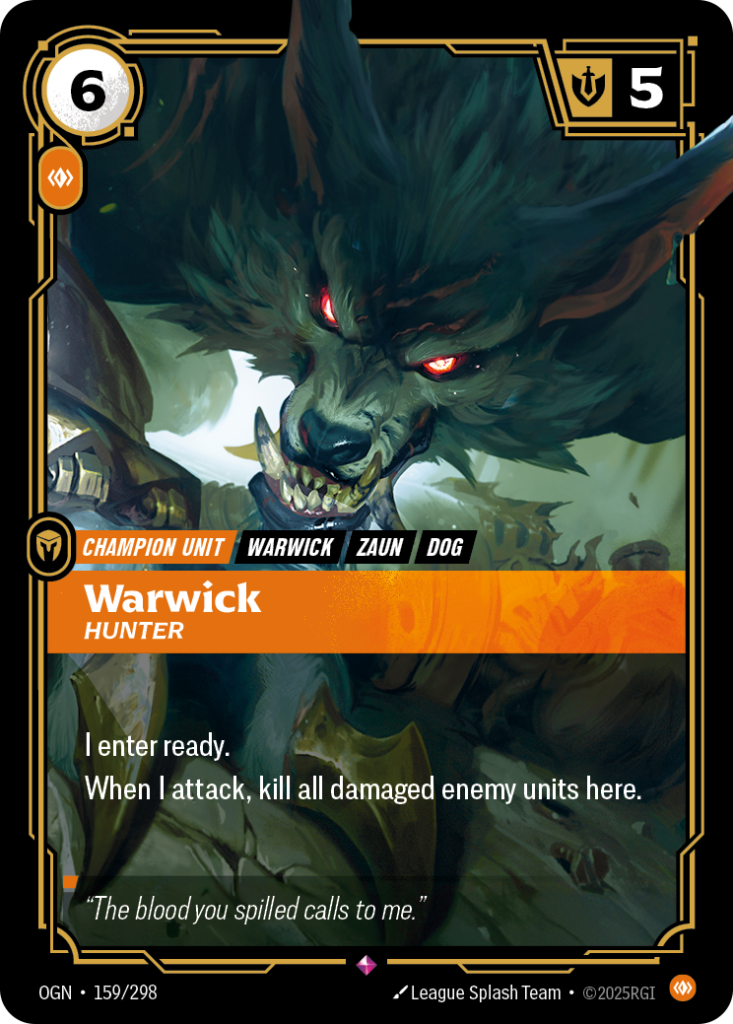 Warwick, Hunter OGN-159/298 – Origins – Foil