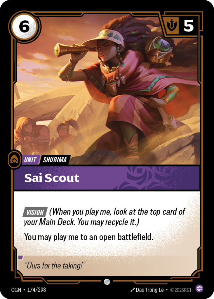 Sai Scout OGN-174/298 – Origins – Foil