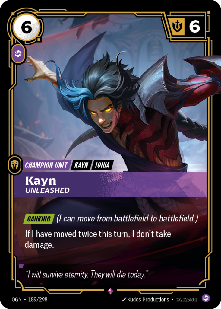 Kayn, Unleashed OGN-189/298 – Origins – Foil