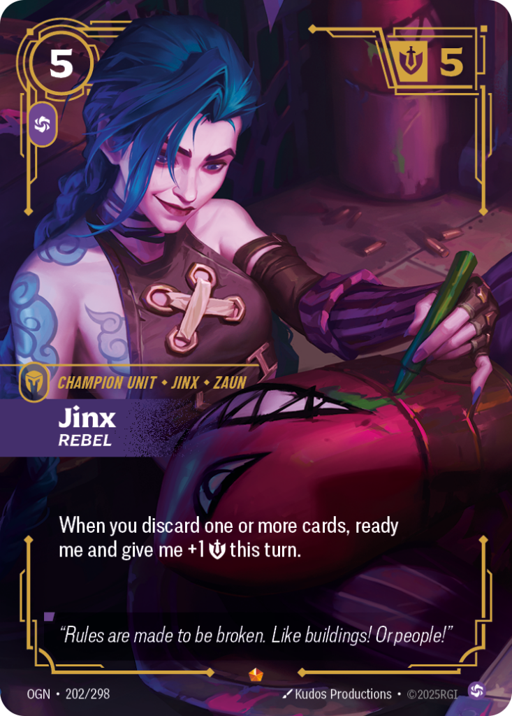 Jinx, Rebel OGN-202/298 – Origins – Foil