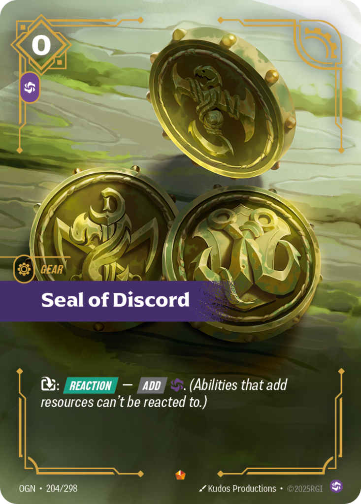 Seal of Discord OGN-204/298 – Origins – Foil