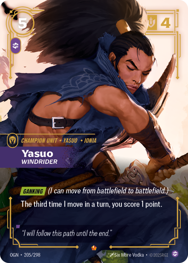 Yasuo, Windrider OGN-205/298 – Origins – Foil