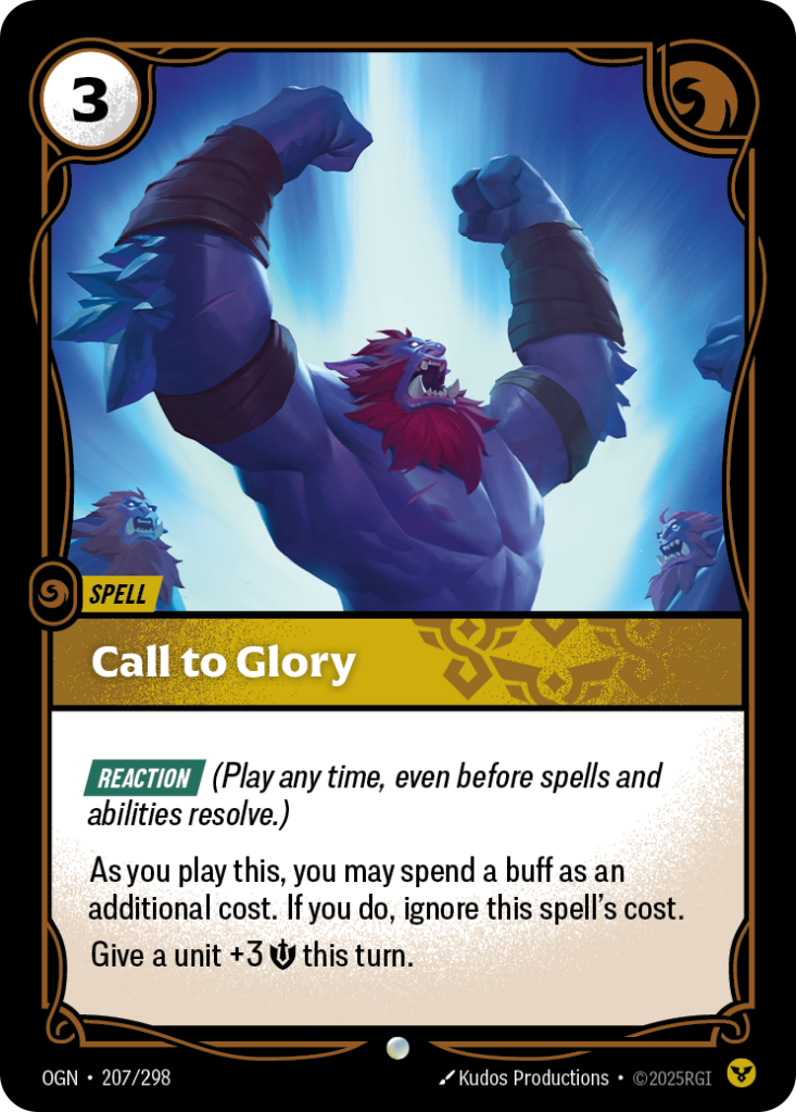 Call to Glory OGN-207/298 – Origins – Foil
