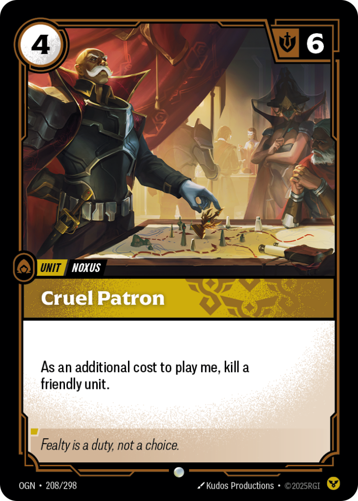 Cruel Patron OGN-208/298 – Origins – Non-Foil