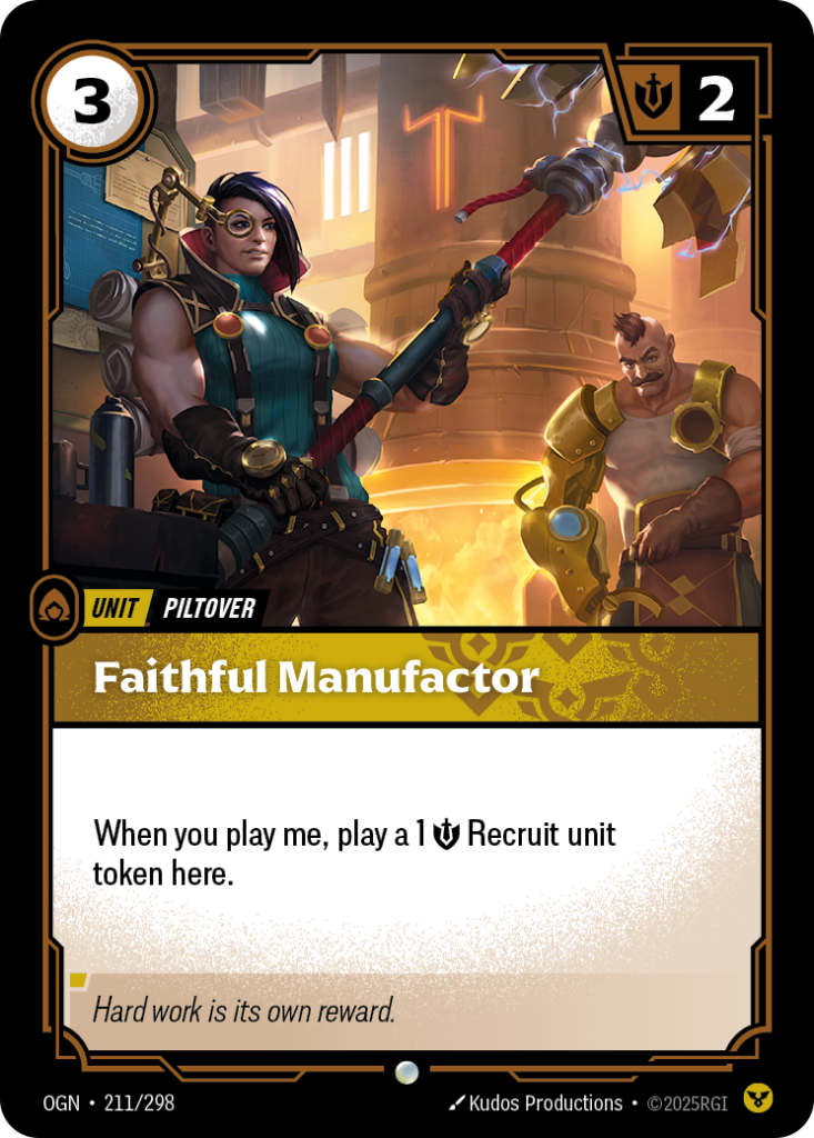 Faithful Manufactor OGN-211/298 – Origins – Foil