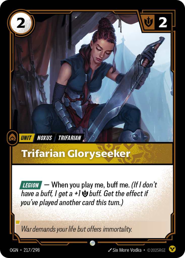 Trifarian Gloryseeker OGN-217/298 – Origins – Foil