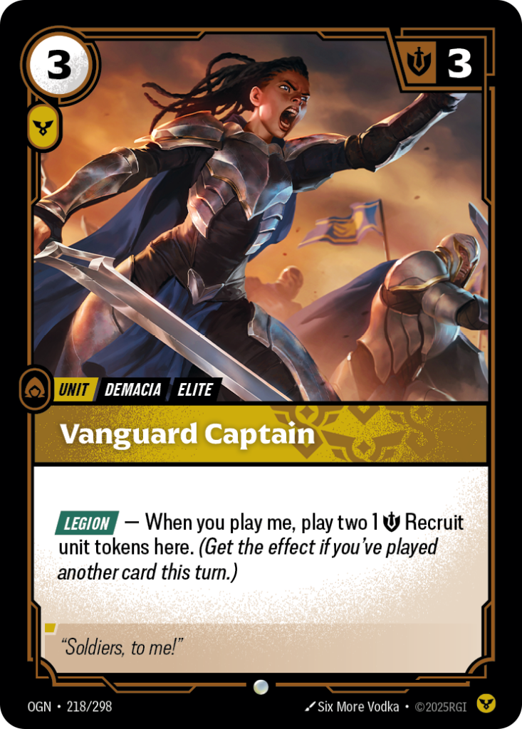 Vanguard Captain OGN-218/298 – Origins – Non-Foil